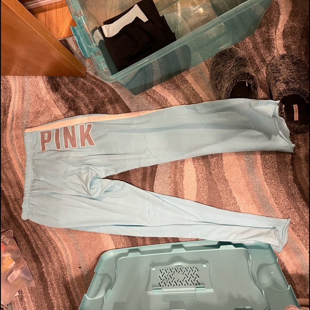 Pink sweat pants
